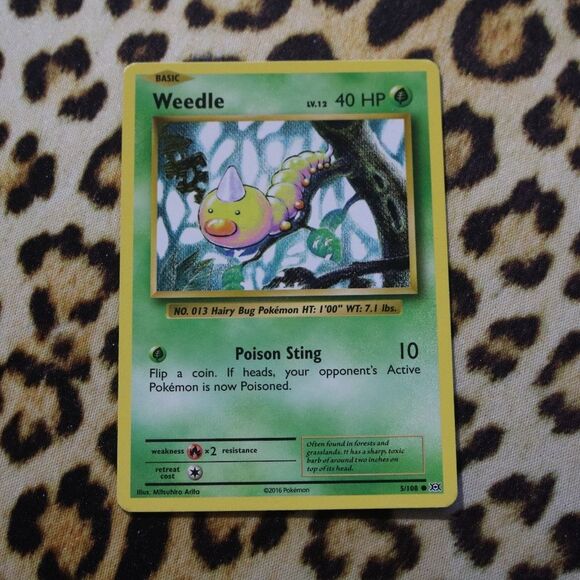 Weedle 5/108 Pokemon Card - Picture 1 of 1